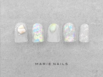 マリー ネイルズ いわきラトブ店(MARIE NAILS)/定額6,600円税込 クリア 0707d