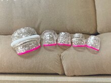 ネイルサロン シェル(Nail Salon SHELL)/ネオンピンク×クリアラメ☆