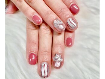 はあとねいる 宇都宮御幸ヶ原店/【季節限定】ピンクづくしネイル