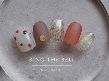 秋色カラーのドットデザイン☆