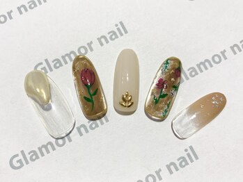 グラマーネイル(Glamor nail)/アンティーク×ニュアンスネイル