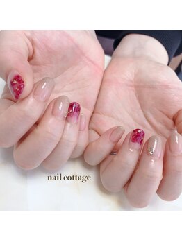 ネイルコテージ(Nail cottage)/リキッドニュアンスネイル