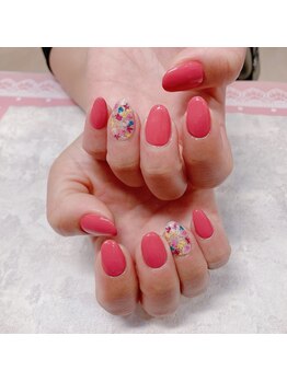 バニーアイズ 博多店(Bunny eyes)/押し花ネイル♪