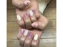 ネイルサロン エーナイン イオン東札幌店/ぷっくりお花ネイル