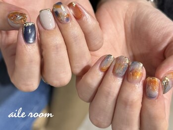 ブルー × オレンジ ニュアンス