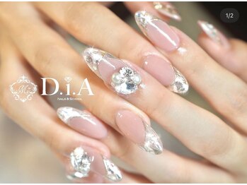 ネイルズアンドスクール ダイヤ(nails&school D.I.A)の写真/認定講師在籍のサロンで叶える華やかネイル！パラジェル対応自爪に優しい施術を☆