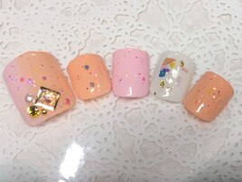 縦グラホロネイル