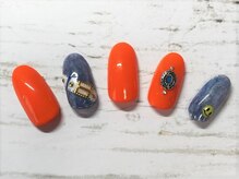 ニューヨークスタイル ビジュー(NY STYLE 美 自由)/ビビットオレンジデニム ¥9,735