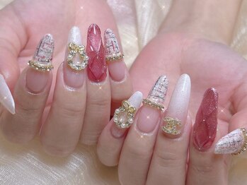 シーアンドビーネイル(C&B Nail)/長さだしネイル【キルティング】