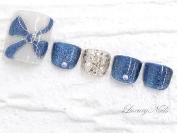 ラグジュアリーネイルズ アカバネ(Luxury Nails Akabane)/キュート*リボンNail
