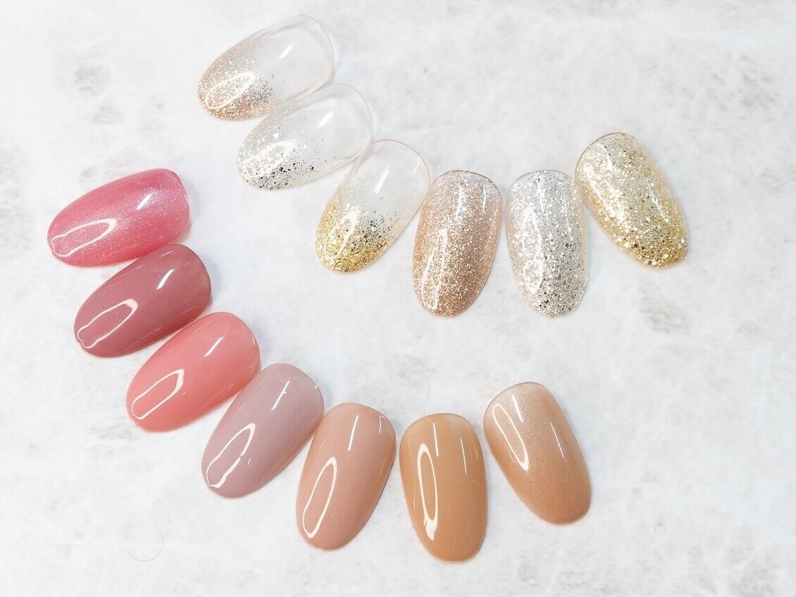 《時短仕上げ》10色から選択ワンカラーorラメグラデーション〈Hand〉