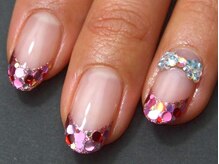 ネイルスタジオ ジャミン(Nail Studio Jammin)/キラキラフレンチ♪