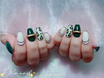 ディアネイルサロン 池袋(Di’a)/持ち込み/豹柄/フィルイン
