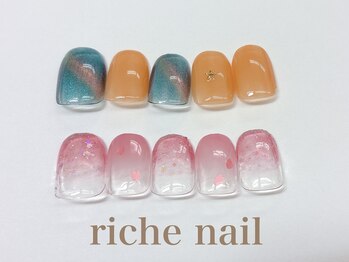 リッシュネイル 新百合ヶ丘店(riche nail)/シンプルアートコース
