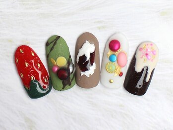 ユースタイル 新宿店(U-style)/マーブルチョコネイル