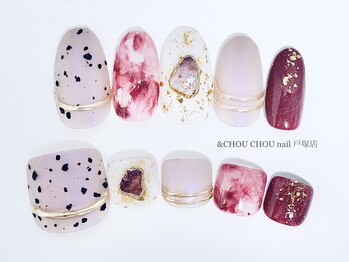 アンドシュシュネイル(&CHOU CHOU nail)/ニュアンスネイル