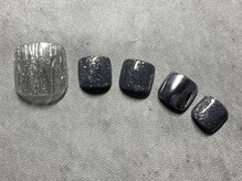 ジュリネイル(JULIE NAIL)/【フット】シルバーニュアンス