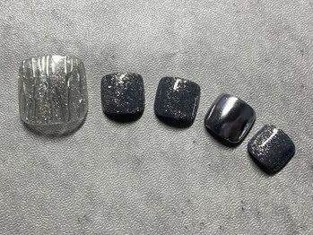 ジュリネイル(JULIE NAIL)/【フット】シルバーニュアンス