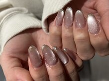 レメイル(remail)/マグネット×ラメフレンチ