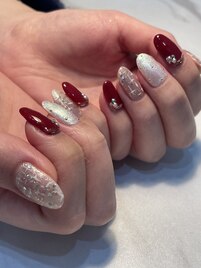 ボルドー×ツイード