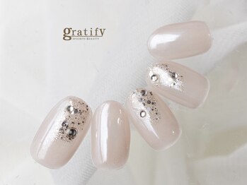 グラティフィー 梅田店(gratify)/肌馴染み◎パールネイル