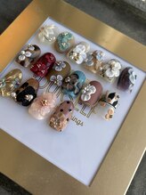 ネイルズシャトン/お花のエンボス、サンプル多数