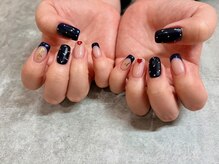アミーズネイル(Ammy’ｓ Nail)/ワンカラー+フレンチ