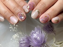 押し花×ミラーアートの可愛さ