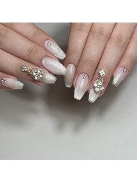 マグネット　ビジュー　ロング