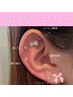 【耳毛ワックス付】耳ツボジュエリー☆シンプル10粒まで（両耳）