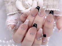 nail salon mimi【4月上旬 NEW OPEN（予定）】/黒フレンチ