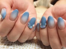 アミュリー ネイル アトリエ(Amury nail atelier)/うるつや☆ブルーグラデーション