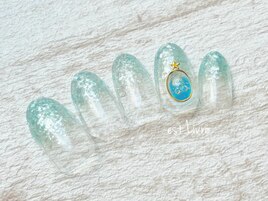 ラメ＆バブルアート