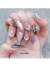 ファストネイル 横浜店(FAST NAIL)/リボン/ツイード【12392】