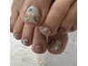 Foot【ご新規様オフ込】丁寧ケア・フットバス付☆6本Art  持ち込みOK￥9350