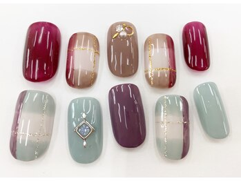 ネイルサロン クイール 小山店(NAIL SALON QUILL)/チェック柄