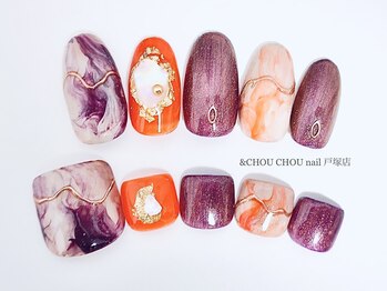 アンドシュシュネイル(&CHOU CHOU nail)/ニュアンスネイル