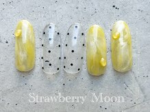 サロンストロベリームーン(Salon Strawberry Moon)/黄緑ネイル　￥6980