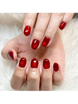 マイオティック ネイル(miotic nail)/真っ赤なビー玉マグネット