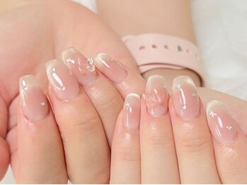 サラ ネイル(Sara Nail)/チークマグ+オーロラ蝶々