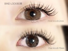 プレモ(Premo)の雰囲気（極細毛とフラットラッシュで挟んで装着☆）