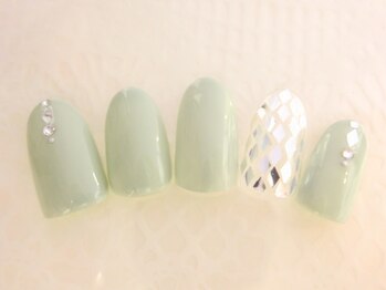 ネイルサロン ロゼオ(Nail salon Roseo)/■渋谷>6990円/ダイヤホログラム