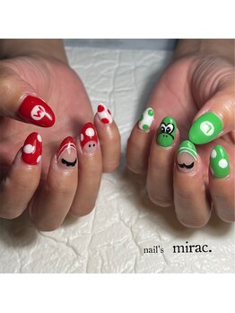 ネイルズミラク(nail's mirac.)/アシンメトリーネイル