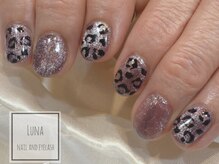 ネイルアンドまつ毛エクステ ルーナ 八王子店/ヒョウ柄/持ち込み