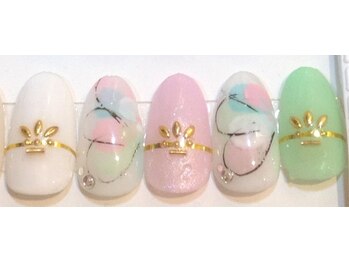 エスフィーネイルサロン ブリーユ(Esfy nailsalon Brille)/パステルフラワー