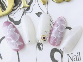 パープル×ホワイト