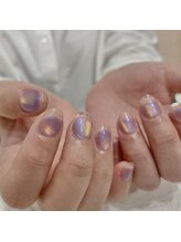 グラウネイル(glaw nail)/マグネット＋クリアフレンチ