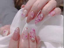 美人計ネイルサロン/押し花ネイル
