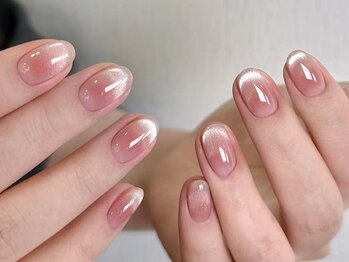 ダークハニー 池袋店(Dark Honey)/チークマグネットフレンチネイル