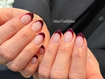 スターネイルプラス 福岡天神西通り店(Star Nail plus)/ボルドーフレンチネイル